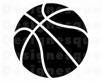 Basquete # 5 SVG, Basquete Svg, Basquete Clipart, Arquivos de basquete para Cricut, Arquivos de corte de basquete para silhueta, Png, Dxf