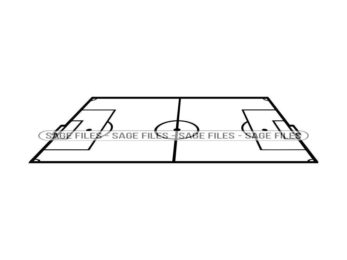 Soccer Field 3 SVG, Soccer Field SVG, Soccer Field Clipart, Soccer
