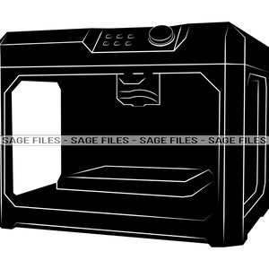 3D Drucker SVG, 3D Druck SVG, 3D Drucker Clipart, 3D Drucker Dateien für Cricut, 3D Drucker Cut Dateien für Silhouette, Png, Dxf