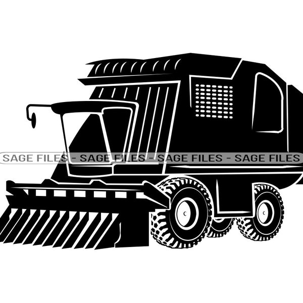 Cotton Picker Svg, Heavy Equipment Svg, Cotton Picker Svg, Cotton Picker Clipart, Files for Cricut, Cut Files For Silhouette, Png, Dxf