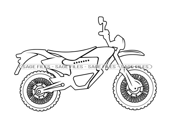 Dirt Bike Outline 2 SVG Dirt Bike SVG Motocross Svg Dirt - Etsy