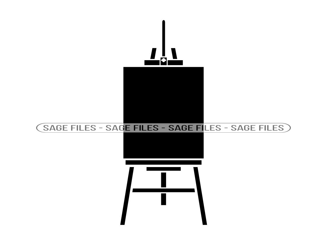 Easel 8 SVG Easel SVG Painting Stand Svg Easel Clipart Etsy