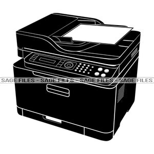 Drucker SVG, Druck svg, Büro Svg, Drucker Clipart, Druckerdateien für Cricut, Drucker Schneidedateien für Silhouette, Png, Dxf