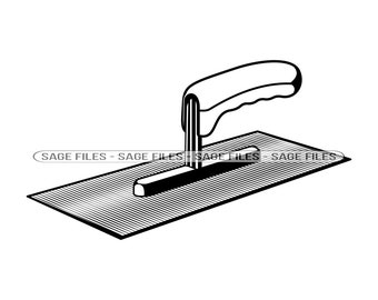 Plastering Trowel SVG, Contractor Svg, Construction Tools Svg, Clipart, Files for Cricut, Cut Files For Silhouette, Png, Dxf