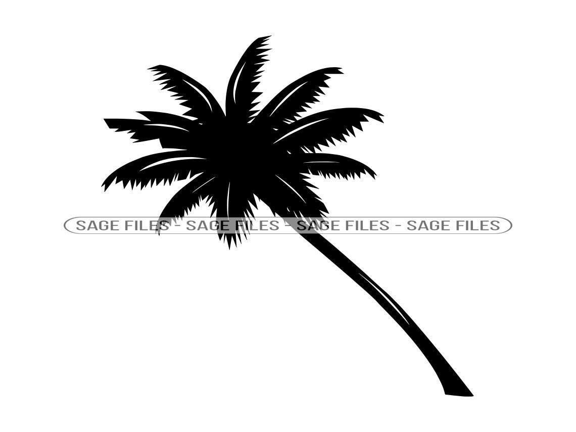 Palm Tree SVG Palm Tree SVG Tropical Svg Palm Tree Clipart Etsy Canada