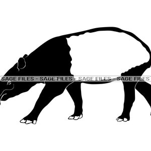 Tapir SVG, Tapir Clipart, Tapir Files for Cricut, Tapir Cut Files For Silhouette, Png, Dxf