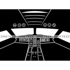 Kokpit samolotu SVG, Clipart kokpitu samolotu, Pliki kokpitu samolotu dla Cricut, Pliki cięcia kokpitu samolotu dla sylwetki, Png, Dxf