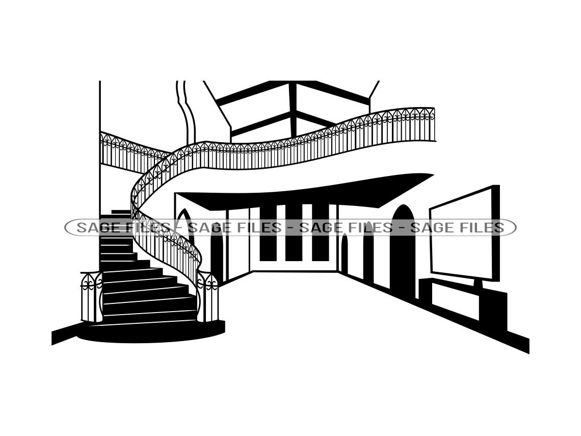 Mansion Interior SVG Luxury Home Svg House Svg Real Estate - Etsy