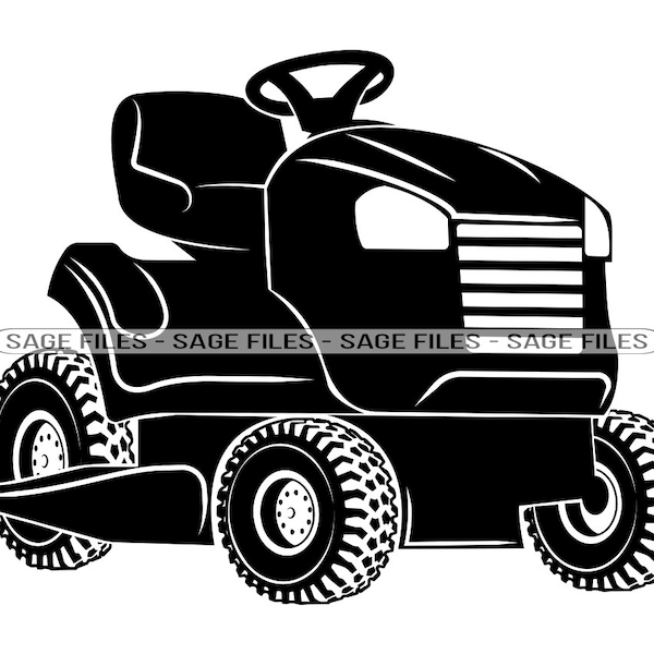 Lawn Mower Tractor SVG, Lawn Mower SVG, Landscaping Svg, Lawn Mower Clipart, Lawn Mower Files for Cricut, Cut Files For Silhouette, Png Dxf