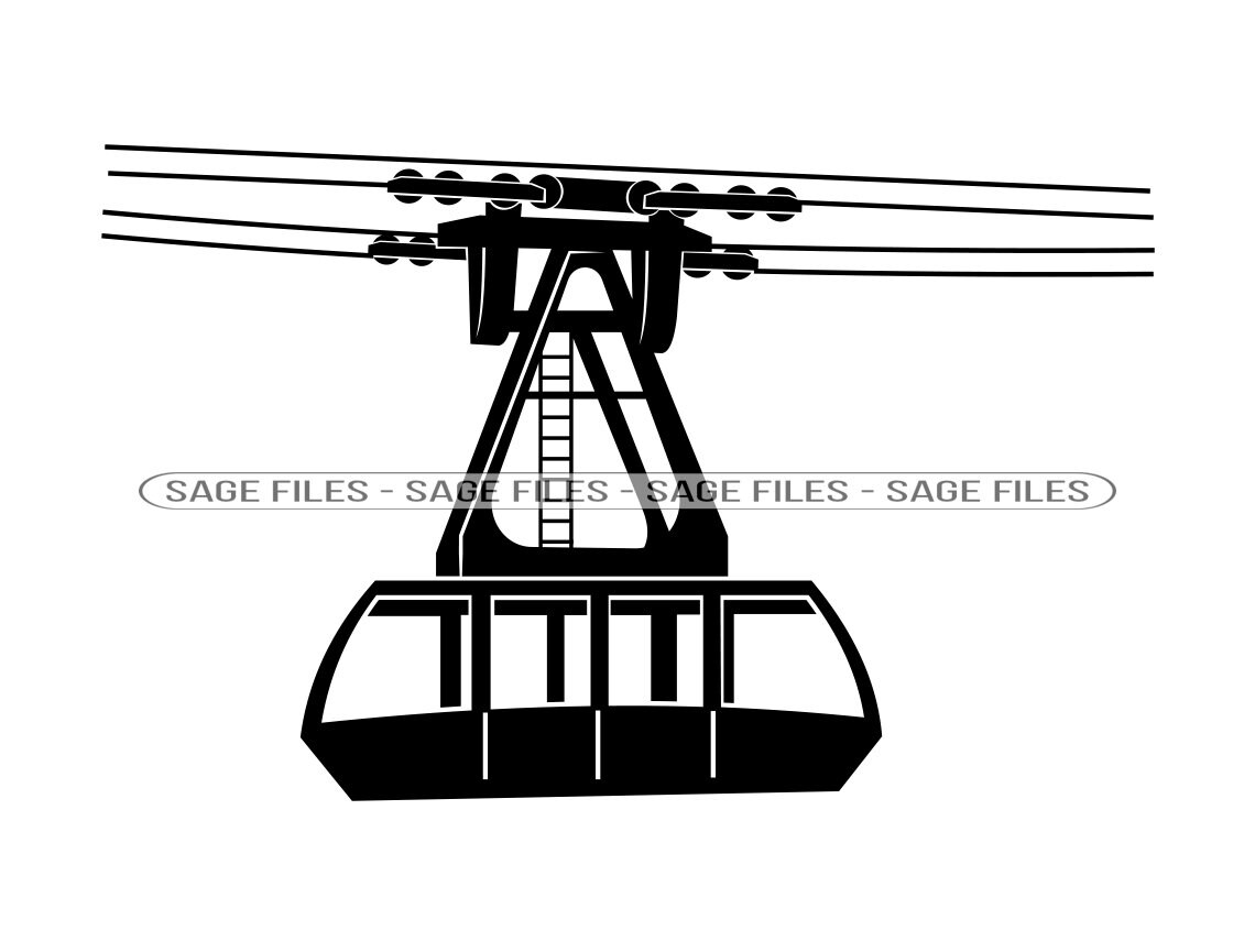 Cable Car Svg Aerial Tramway SVG Cable Car Clipart Cable Etsy