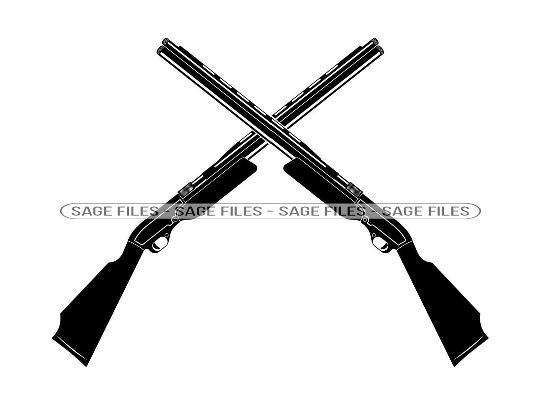 Double Barrel Shotgun Logo SVG, Shotgun Svg, Gun Svg, Shotgun Clipart ...