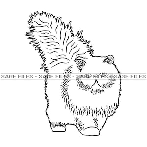 Perzische Kat Outline SVG, Cat Svg, Perzische Kat Clipart, Perzische Kat Bestanden voor Cricut, Perzische Kat Cut Bestanden Voor Silhouet, Png, Dxf