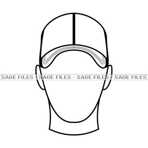 Man Wearing A Cap SVG, Baseball Hat Svg, Cap Svg, Baseball Hat Clipart, Baseball Hat Files for Cricut, Cut Files For Silhouette, Png, Dxf