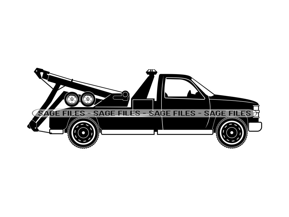 Tow Truck SVG, Tow Truck Clipart, Tow Truck Files for Cricut, Tow Truck ...