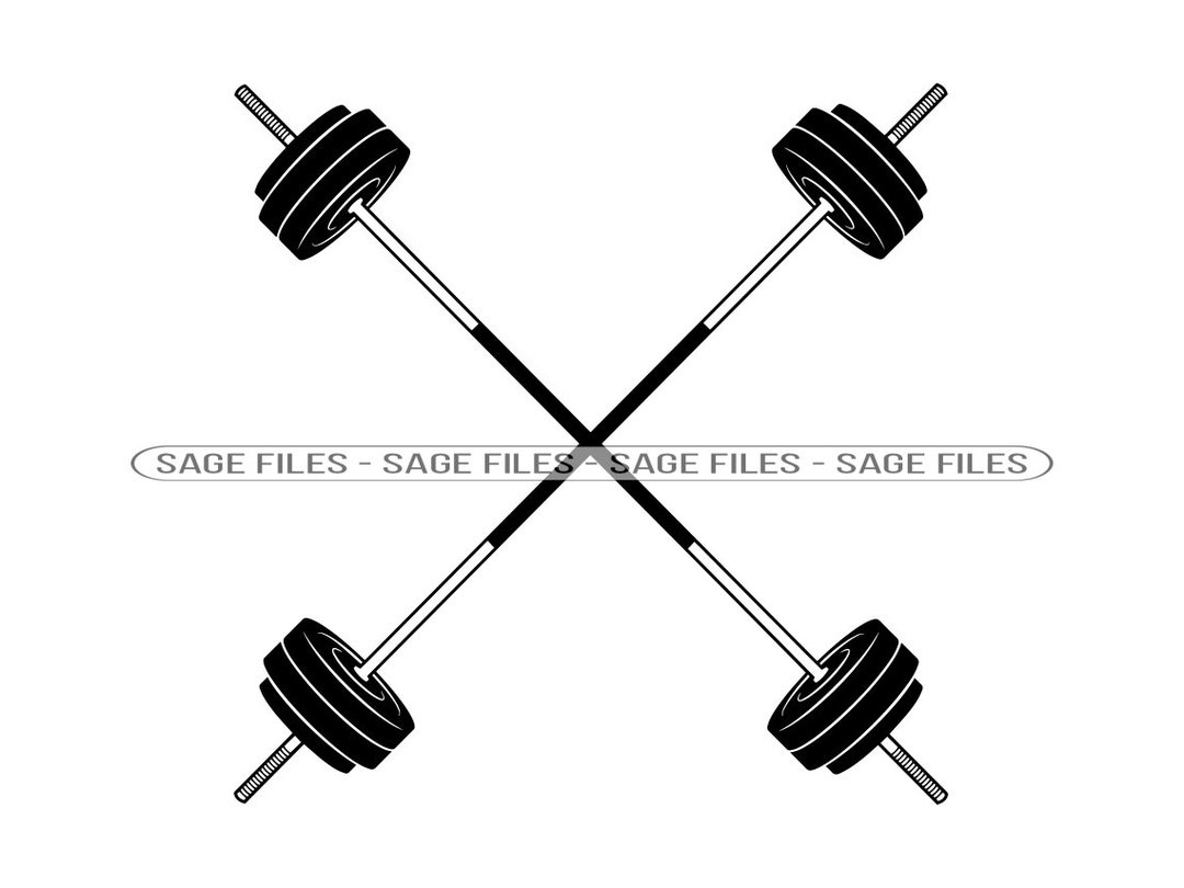 Barbell Logo SVG Barbell Svg Weights Svg Bodybuilding Svg Etsy