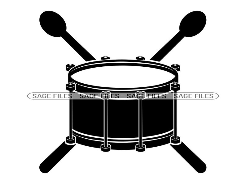 Drum Logo SVG, Snare Drum Svg, Drum Clipart, Drum Files for Cricut