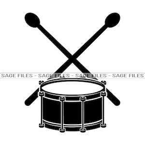 Drum Logo #3 SVG, Drum Svg, Drum Clipart, Drum Files for Cricut, Drum Cut Files For Silhouette, Drum Png, Drum Dxf,