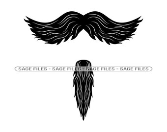 Goatee SVG Mustache Svg Grooming Svg Goatee Clipart Goatee - Etsy