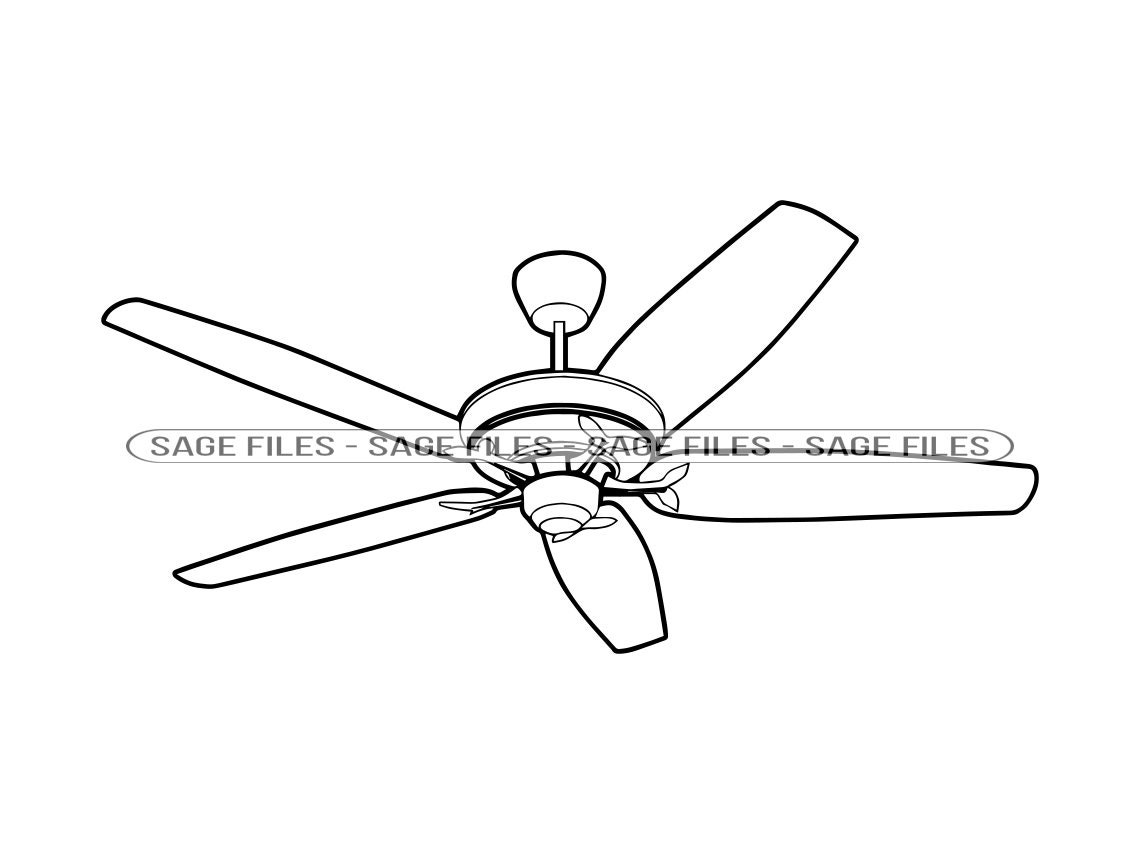 electric fan coloring page