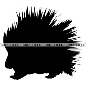 Porcupine Silhouette SVG, Porcupine SVG, Porcupine PNG, Porcupine Design, Porcupine Clipart, Porcupine Cut Files, Png, Dxf