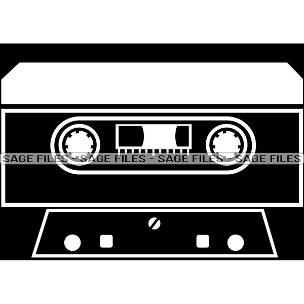 Cassette Tape SVG, Audio Cassette Svg, Audio Tape Svg, Cassette Clipart, Files for Cricut, Cut Files For Silhouette, Png, Dxf,