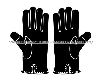 Lederhandschuhe SVG, Handschuhe Svg, Lederhandschuhe Clipart, Lederhandschuhe Für Cricut, Cut Files für Silhouette, Png, Dxf