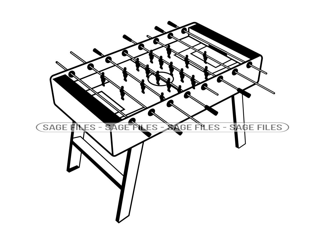 Foosball Table 2 SVG Foosball Svg Foosball Clipart Etsy Ireland
