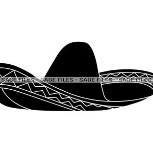Sombrero #16 SVG, Sombrero SVG, Hat Svg, Sombrero Clipart, Sombrero Files for Cricut, Sombrero Cut Files For Silhouette, Png, Dxf