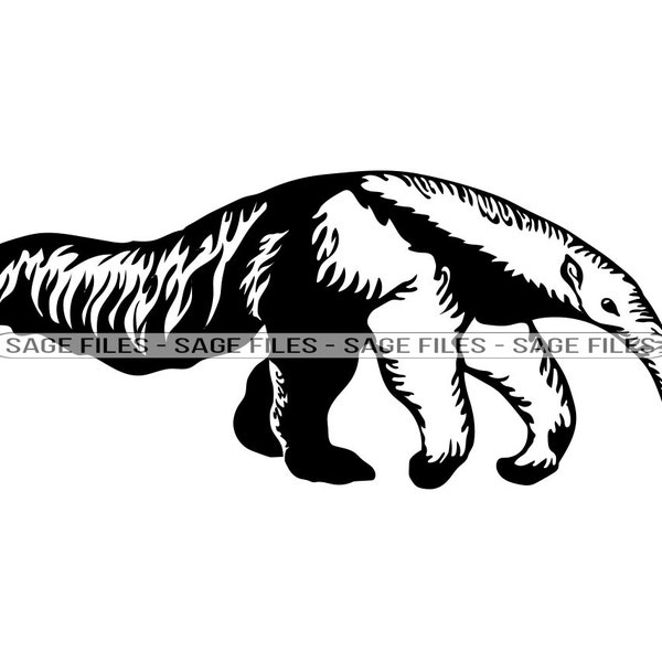 Giant Anteater SVG, Anteater Svg, Anteater Clipart, Anteater Files for Cricut, Anteater Cut Files For Silhouette, Png, Dxf