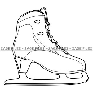 Hockey Skate Clipart - Etsy