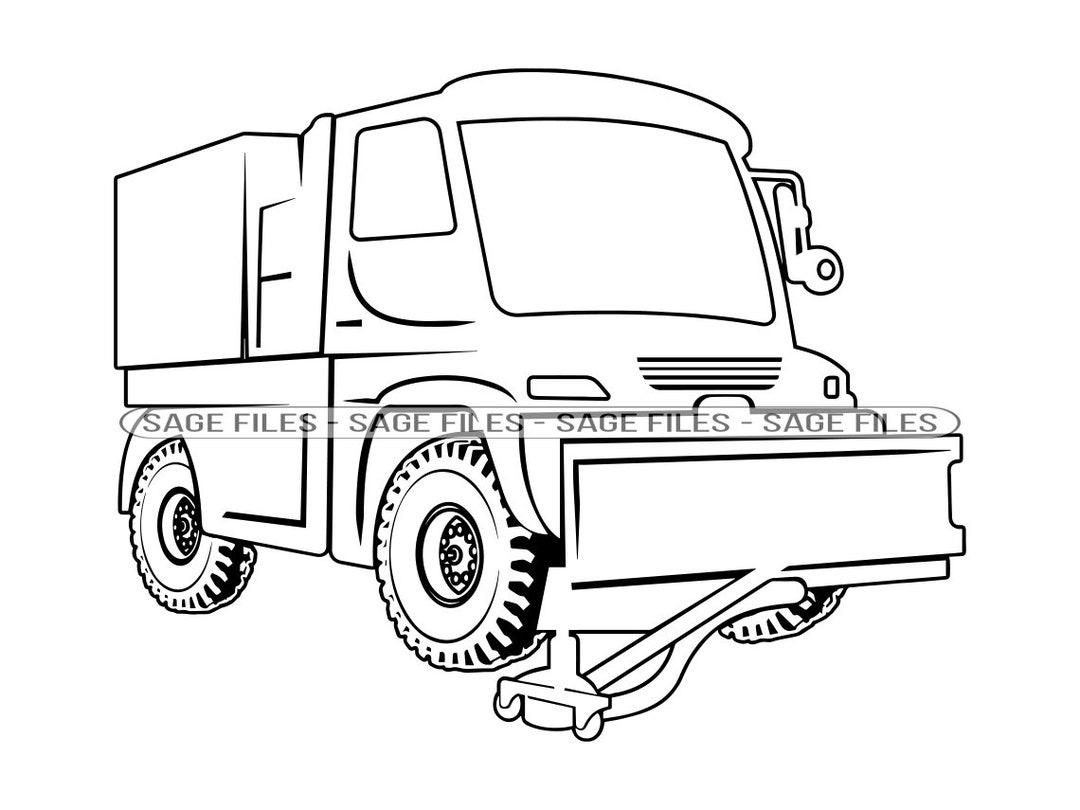 Road Sweeper Outline SVG Road Sweeper Svg Street Cleaning Etsy
