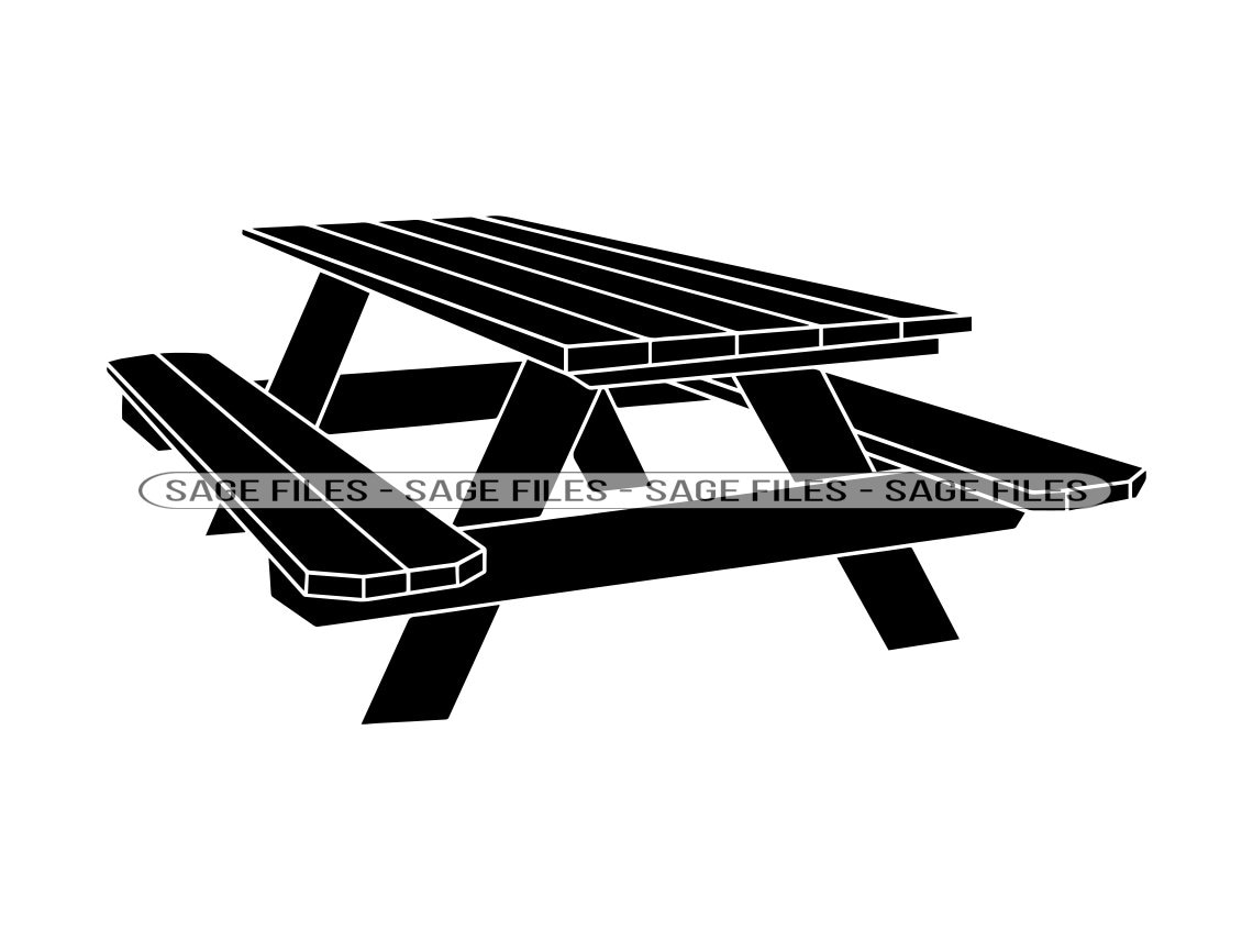Picnic Table 2 SVG Picnic Table Svg Picnic Svg BBQ Svg Etsy