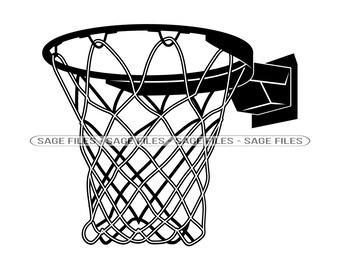 Basketball Hoop #6 SVG, Basketball Net SVG, Basketball Hoop Clipart, Basketball Files for Cricut, Cut Files For Silhouette, Png, Dxf