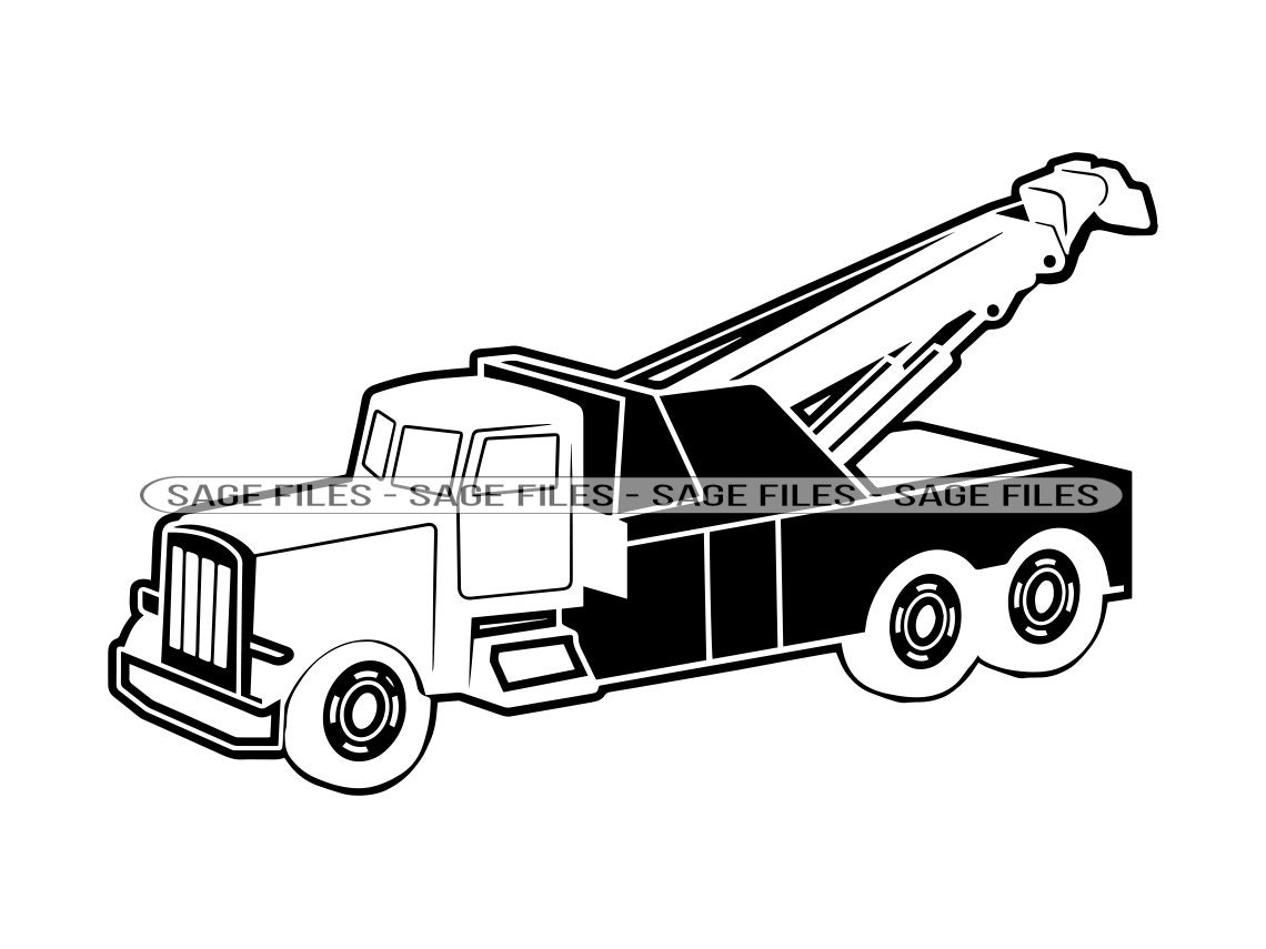 Heavy Duty Tow Truck SVG Tow Truck Svg Tow Truck Clipart - Etsy