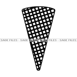 Ice Cream Cone SVG, Eistüten Clipart, Eistüten Dateien für Cricut, Eistüten Cut Dateien für Silhouette, Png, Dxf