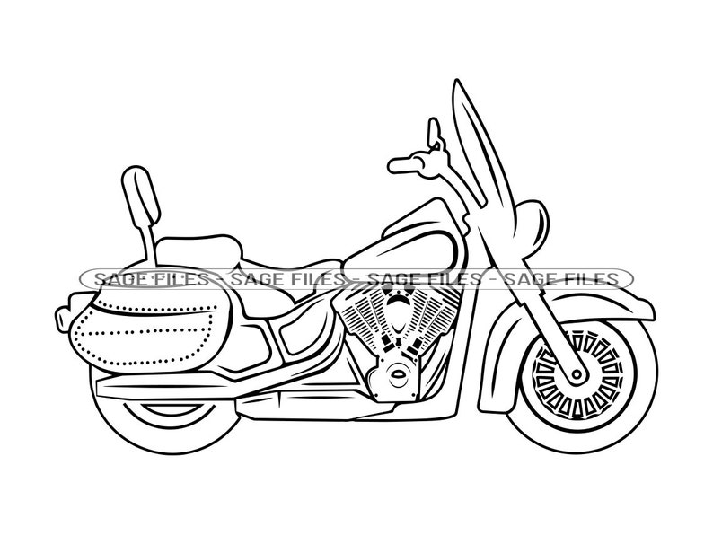 Motorrad Umriss 15 SVG Motorrad SVG Motorrad SVG Motorrad - Etsy.de