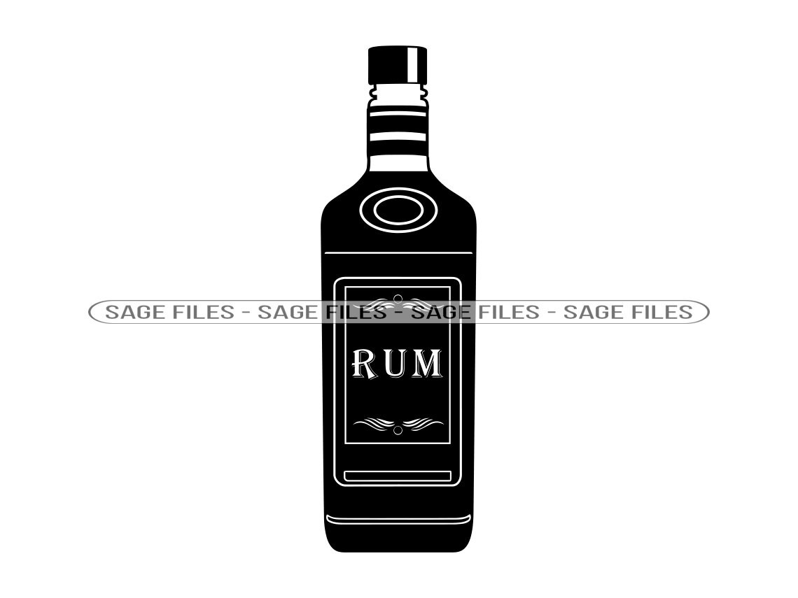 Rum 2 SVG Rum SVG Rum Bottle Svg Alcohol Svg Rum Clipart Etsy Canada
