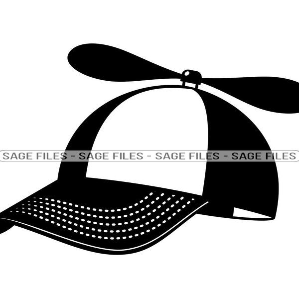 Propeller Cap SVG, Propeller Hat SVG, Propeller Cap Clipart, Propeller Cap Files for Cricut, Cut Files For Silhouette, Png, Dxf