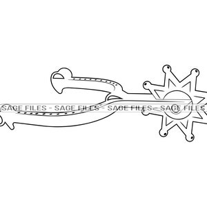 Spurs Outline SVG, Spurs SVG, Cowboy Svg, Spurs Clipart, Spurs Files for Cricut, Spurs Cut Files For Silhouette, Spurs Png, Spurs Dxf