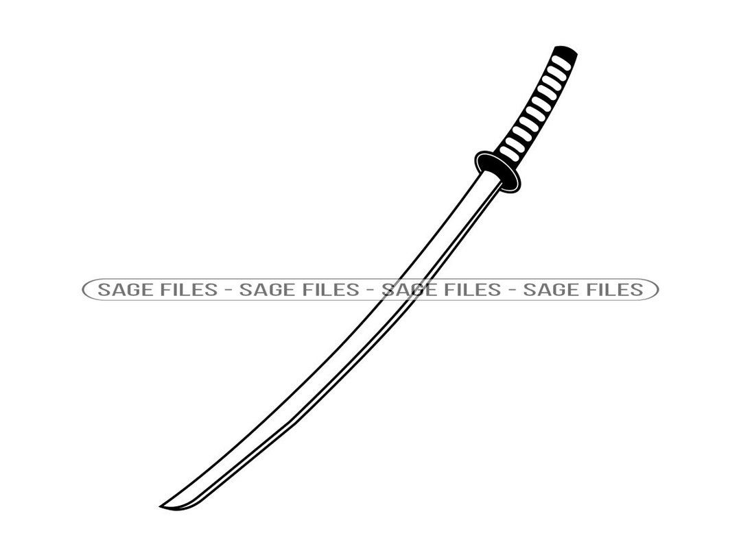Katana SVG, Samurai Sword SVG, Katana Clipart, Katana Files for Cricut ...