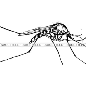 Mosquito #3 SVG, Mosquito Svg, Insect Svg, Mosquito Clipart, Mosquito Files for Cricut, Mosquito Cut Files For Silhouette, Png, Dxf