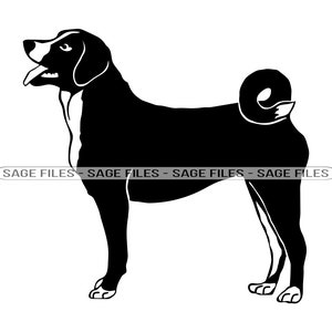 Appenzeller Sennenhund SVG, Hund Svg, Appenzeller Sennenhund Clipart, Dateien für Cricut, Cut Files für Silhouette, Png, Dxf