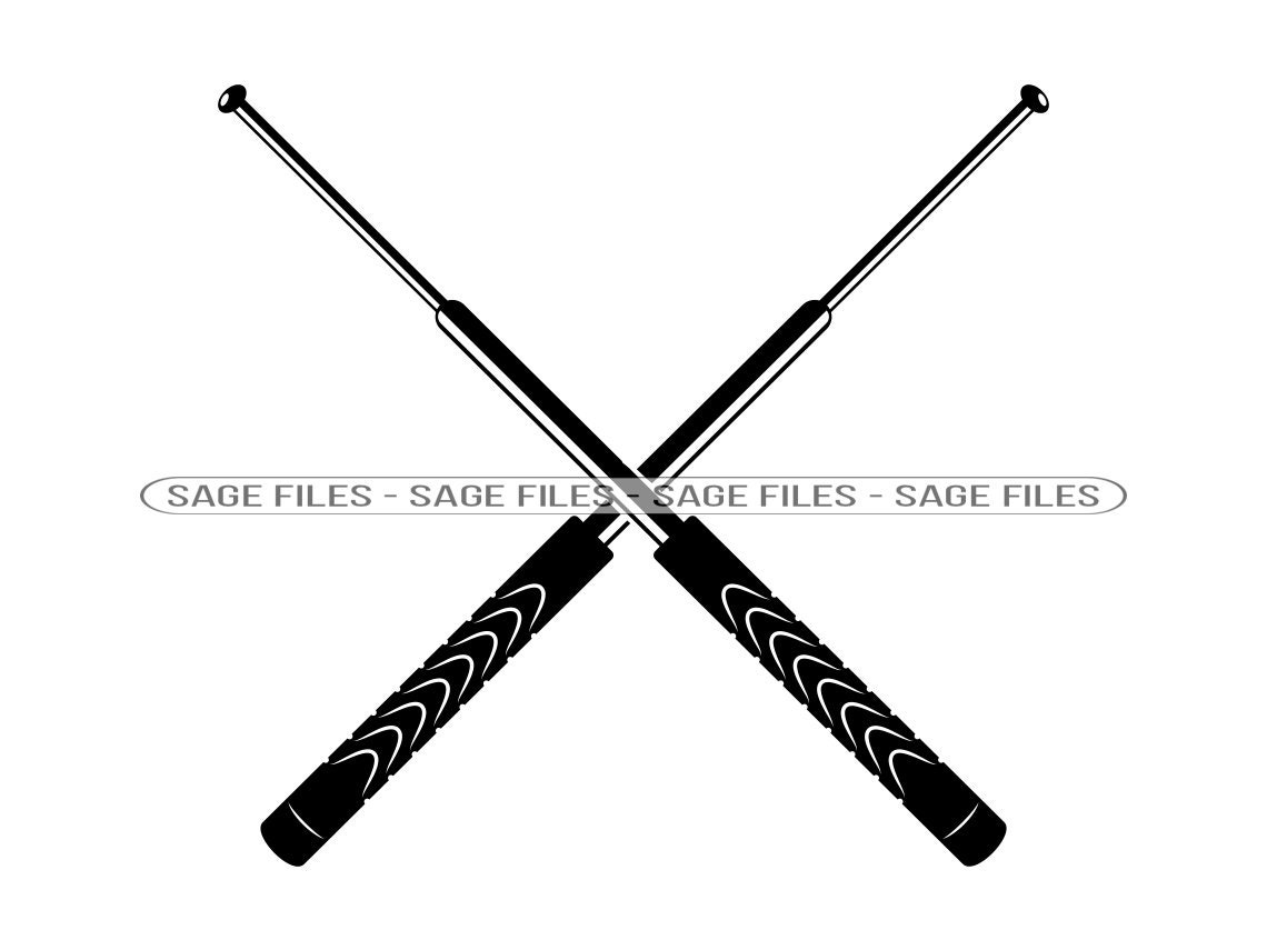 Expandable Baton Logo SVG Sentry Telescopic Baton SVG Police Etsy UK