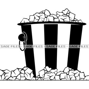 Ice Bucket SVG, Ice Cubes SVG, Ice SVG, Ice Clipart, Ice Files for Cricut, Ice Cut Files For Silhouette, Png, Dxf