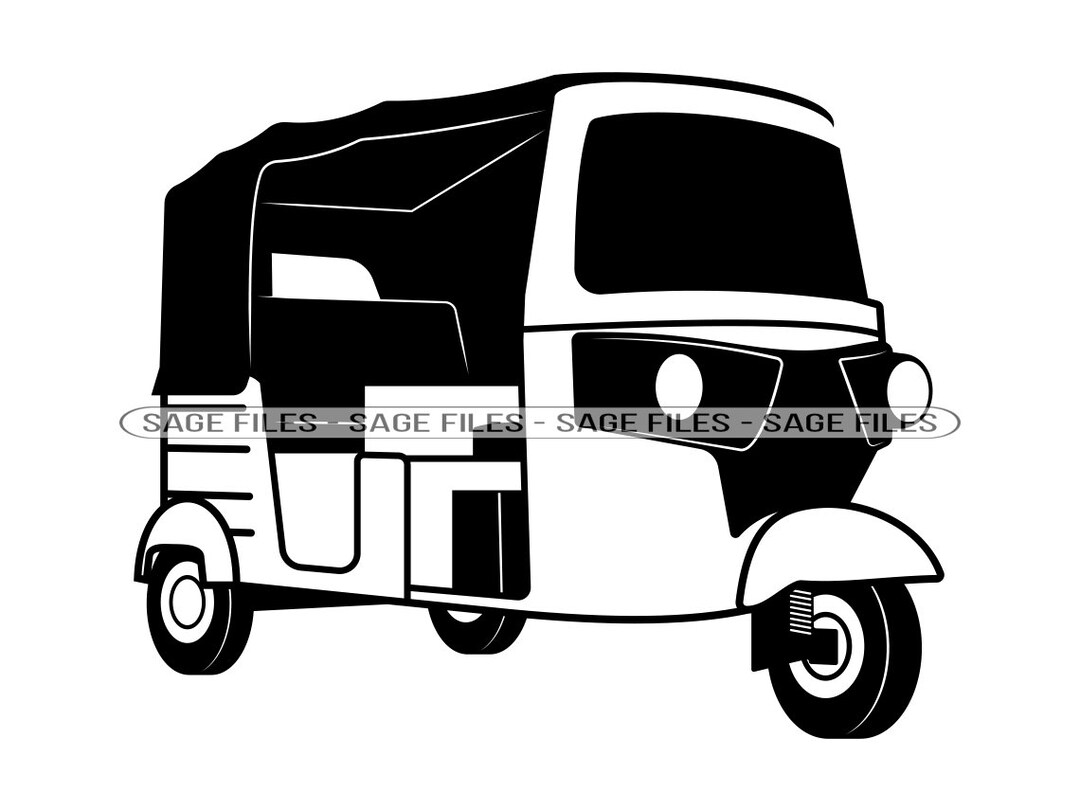 Rickshaw SVG Taxi Svg Rickshaw Clipart Rickshaw Files for - Etsy