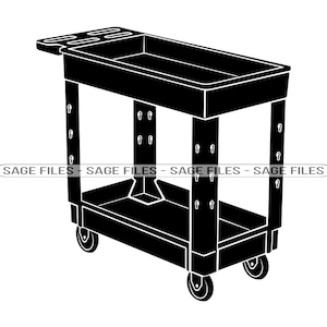 Cart #2 SVG, Cart SVG, Utility Cart Svg, Shelf Tray, Cart Clipart, Cart Files for Cricut, Cart Cut Files For Silhouette, Png, Dxf