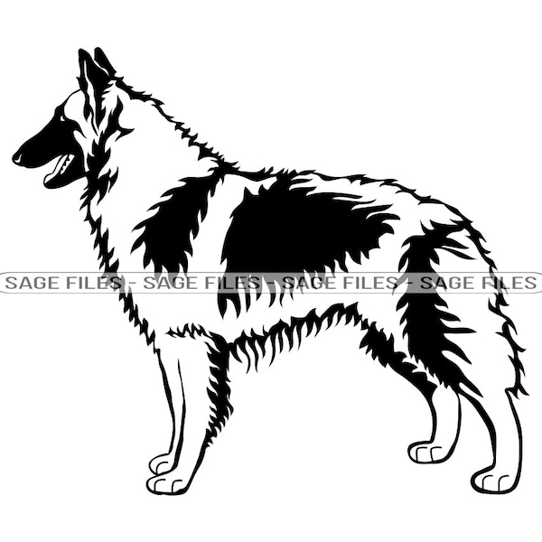 Belgian Tervuren SVG, Dog Svg, Belgian Tervuren Clipart, Belgian Tervuren Files for Cricut, Cut Files For Silhouette, Png, Dxf