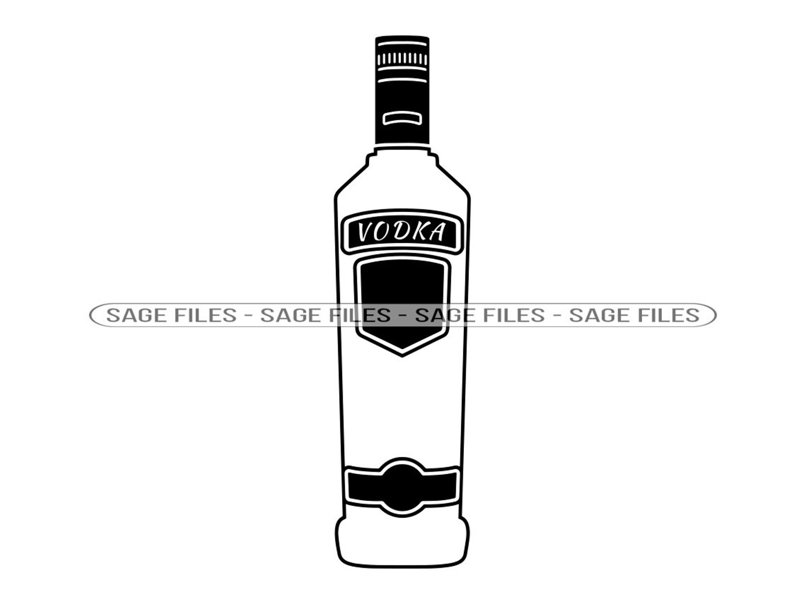 Vodka SVG Vodka Bottle Svg Alcohol Svg Vodka Clipart Vodka Etsy Australia