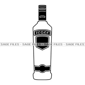Vodka SVG, Vodka Bottle Svg, Alcohol Svg, Vodka Clipart, Vodka Files for Cricut, Vodka Cut Files For Silhouette, Vodka Png, Dxf,