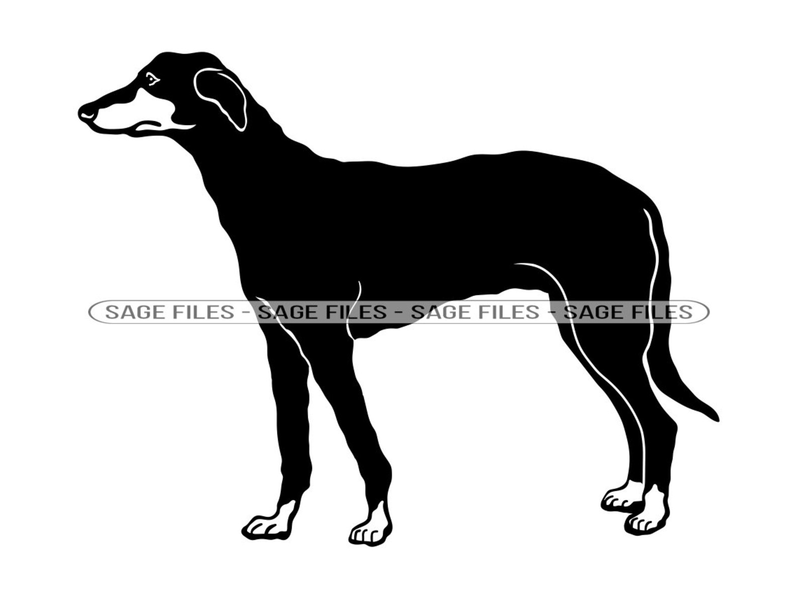 Lurcher SVG Dog Svg Lurcher Clipart Lurcher Files for Etsy